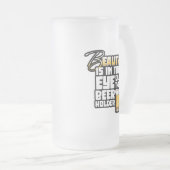 Auge des Bierhalters - Funny Beer Drinker Mattglas Bierglas (VorderseiteRechts)