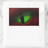 Auge des Drachen Rechteckiger Aufkleber (Tasche)
