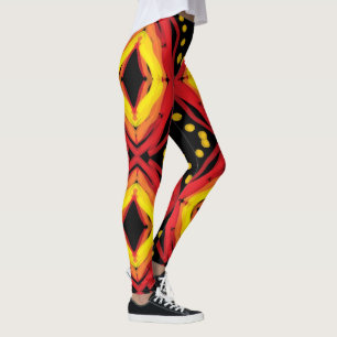 Auge des Feuer Gott Kunst von EelKat Wendy C Allen Leggings