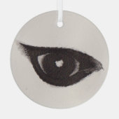 Auge des Giraffen – Gaze Collection Glasornament Ornament Aus Glas (Rückseite)