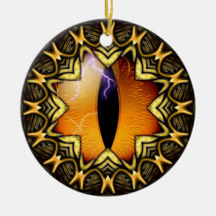Auge des goldenen Drachen Keramik Ornament