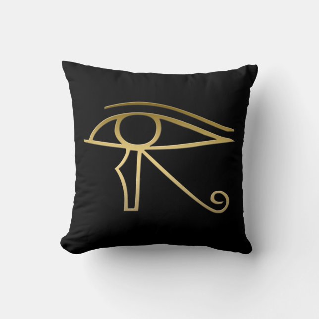 Auge des Horus Ägyptersymbols Kissen (Vorderseite)