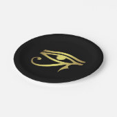 Auge des horus Ägyptersymbols Pappteller (Schrägansicht)