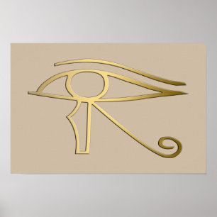 Auge des Horus Ägyptersymbols Poster