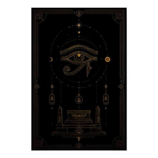 Auge des Horus Himmelaltar Poster (Vorderseite)