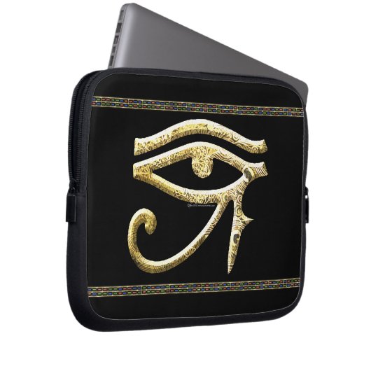 Auge des Horus Laptopschutzhülle (Vorne Rechts)