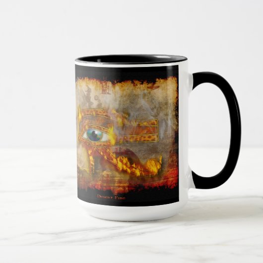 Auge des Horus Sacred Egyptian Art Tasse (Rechts)