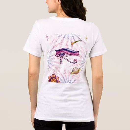 Auge des Horus Tri-Blend Shirt (Rückseite)