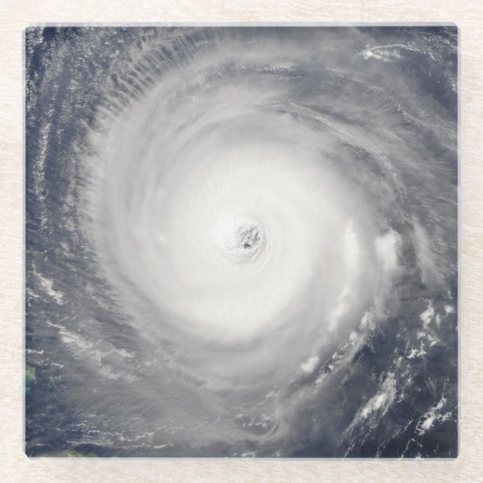 Auge des Hurrikans Glasuntersetzer (Vorderseite)