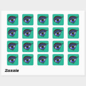 Auge des Medusa Square Sticker (Blatt)