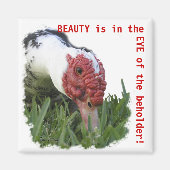 Auge des Nah-up-Entenfotos Magnet (Vorne)