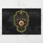 Auge des newt-gotischen apothecarischen Halloween Alkoholflaschenetikett (Einzelnes Label)