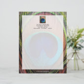 Auge des Pfauenfaches Nah-up Briefbogen (Stehend Vorderseite)