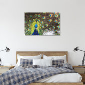 Auge des Pfaues Leinwanddruck (Insitu (Schlafzimmer))
