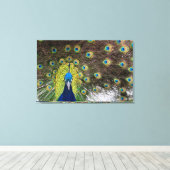 Auge des Pfaues Leinwanddruck (Insitu (Holzboden))