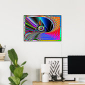 Auge des Pyramidenplakats Poster (Heimbüro)