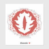 Auge des Sauron-Symbols Aufkleber (Blatt)