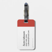 Auge des Sauron-Symbols Gepäckanhänger (Rückseite vertikal)