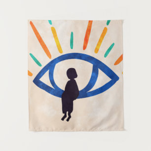 Auge des Schweigens Wandteppich