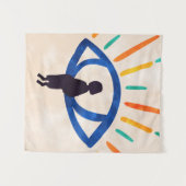 Auge des Schweigens Wandteppich (Vorderseite (Horizontal))