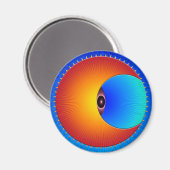 Auge des Sonnenmagneten Magnet (Vorderseite/Rückseite)