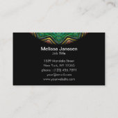 Auge des Sternes - Mandala Visitenkarte (Rückseite)