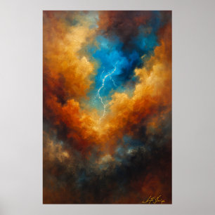Auge des Sturms Abstract Poster