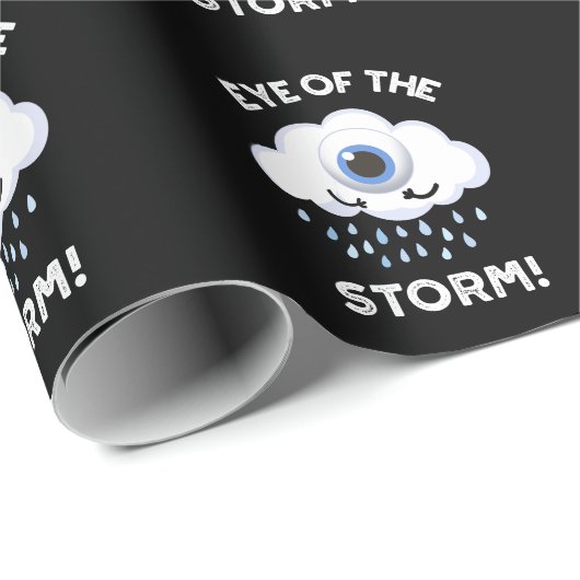 Auge des Sturms Feuer Wetter pun dunkel BG Geschenkpapier (Rolleneckpunkt)