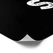 Auge des Sturms Feuer Wetter pun dunkel BG Poster (Ecke)