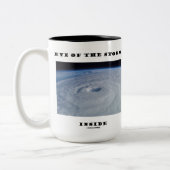 Auge des Sturms im Auge des Hurrikans Zweifarbige Tasse (Links)