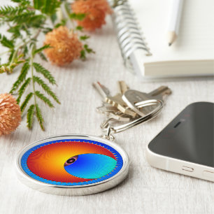 Auge des Sun Premium-Schlüsselanhängers Schlüsselanhänger