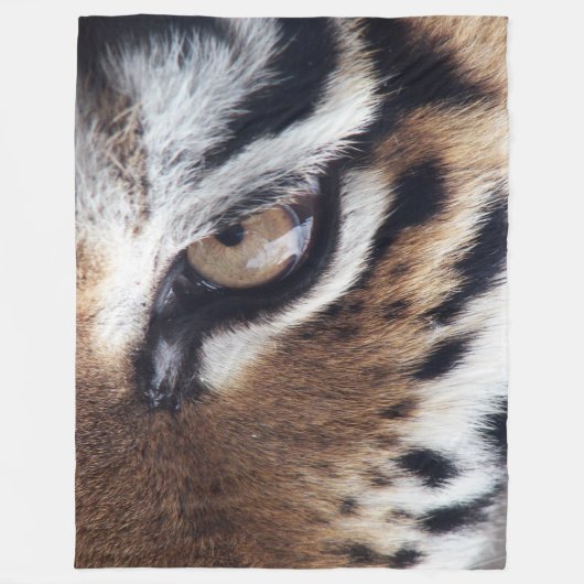 Auge des Tiger 1 R&L Optionen Fleecedecke (Vorderseite)