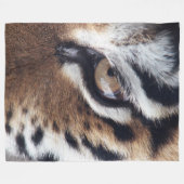 Auge des Tiger 1 R&L Optionen Fleecedecke (Vorderseite (Horizontal))