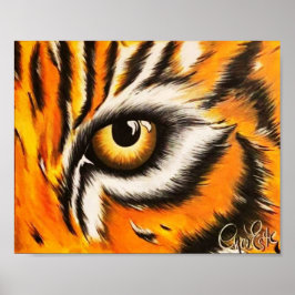 Auge des Tiger 8x10 Print Art von Weihnachten Este Poster