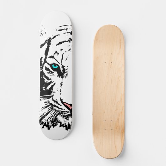 Auge des Tiger-Skateboards Skateboard (Vorderseite)