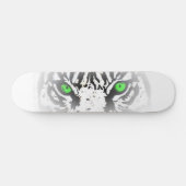 AUGE DES TIGER-SKATEBOARDS - WEISSER TIGER-ENTWURF SKATEBOARD (Horizontal)
