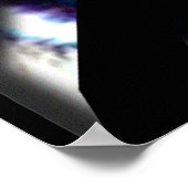 Auge des Tigerreißs durch Poster (Ecke)