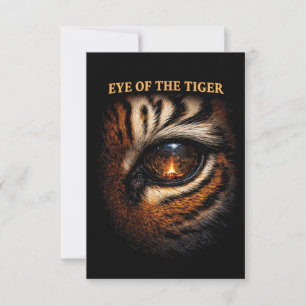 Auge des Tigers Dankeskarte