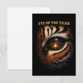 Auge des Tigers Dankeskarte (Vorne/Hinten)