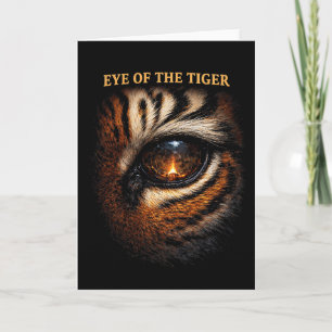 Auge des Tigers Feiertagskarte