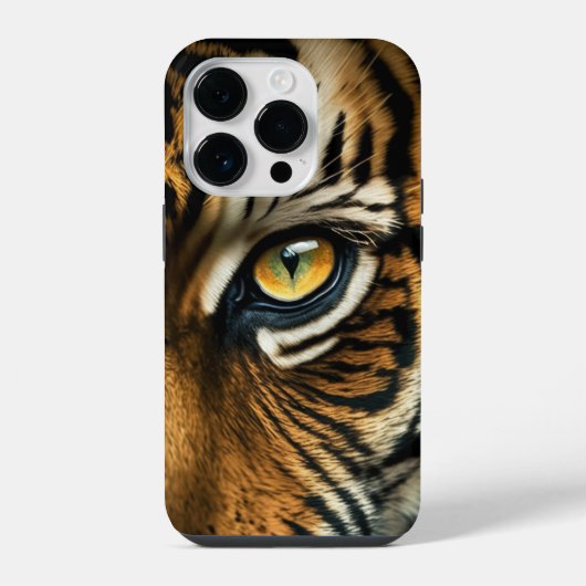 Auge des Tigers iPhone Hülle (Rückseite)