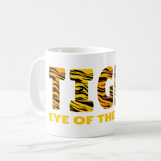 Auge des Tigers Kaffeetasse (Vorderseite Links)