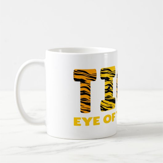 Auge des Tigers Kaffeetasse (Links)