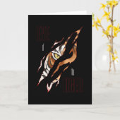 Auge des Tigers Karte (Gelbe Blume)