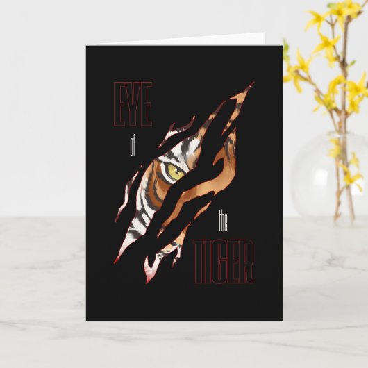 Auge des Tigers Karte (Gelbe Blume)
