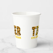 Auge des Tigers Pappbecher (Links)