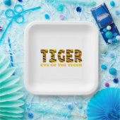 Auge des Tigers Pappteller (Party)