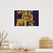 Auge des Tigers Poster (Küche)