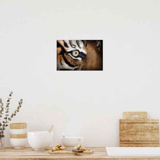 Auge des Tigers Poster (Küche)