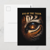 Auge des Tigers Postkarte (Vorne/Hinten)
